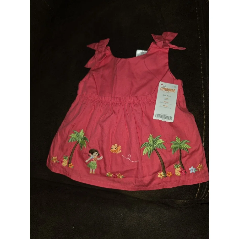 Gymboree aloha sunshine embroidered dress size 3 6 months nwt